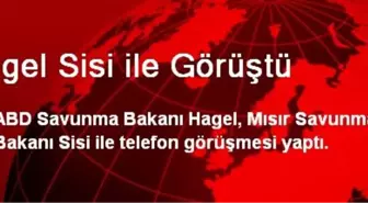 ABD Savunma Bakanı Hagel, Sisi ile Görüştü