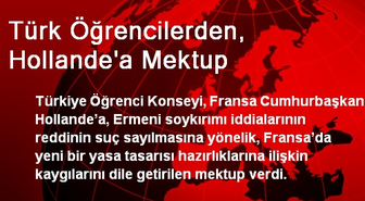 Türk Öğrencilerden, Hollande'a Mektup