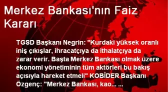 Merkez Bankası'nın Faiz Kararı