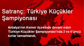 Satranç: Türkiye Küçükler Şampiyonası