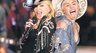 Madonna'nın Kanatları Miley'yi Sardı