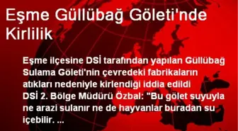 Eşme Güllübağ Göleti'nde Kirlilik