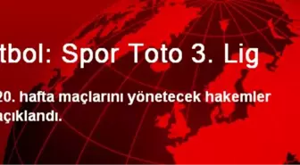 Futbol: Spor Toto 3. Lig