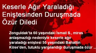 Keserle Ağır Yaraladığı Eniştesinden Duruşmada Özür Diledi