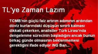 TL'ye Zaman Lazım