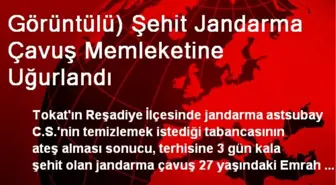 Görüntülü) Şehit Jandarma Çavuş Memleketine Uğurlandı