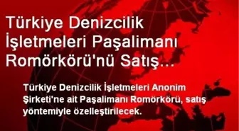 Türkiye Denizcilik İşletmeleri Paşalimanı Romörkörü'nü Satış Yöntemiyle Özelleştirecek