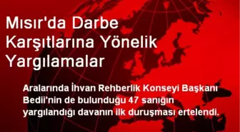 Mısır'da Darbe Karşıtlarına Yönelik Yargılamalar