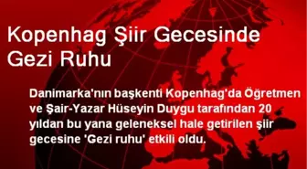 Kopenhag Şiir Gecesinde Gezi Ruhu