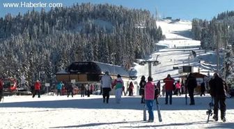 Ilgaz Dağı'nda yarıyıl tatili yoğunluğu -