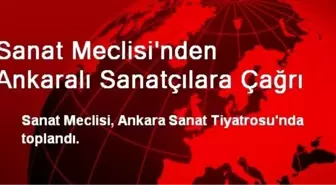 Sanat Meclisi'nden Ankaralı Sanatçılara Çağrı