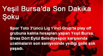 Yeşil Bursa'da Son Dakika Şoku