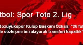 Futbol: Spor Toto 2. Lig