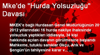 Mke'de 'Hurda Yolsuzluğu' Davası