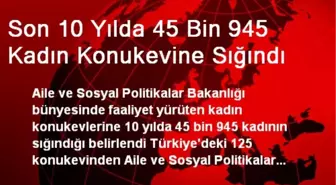 Son 10 Yılda 45 Bin 945 Kadın Konukevine Sığındı