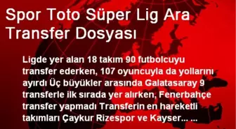 Spor Toto Süper Lig Ara Transfer Dosyası