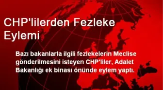 CHP'lilerden Fezleke Eylemi