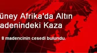 Güney Afrika'da Altın Madenindeki Kaza