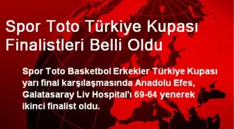 Spor Toto Türkiye Kupası Finalistleri Belli Oldu