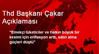 Thd Başkanı Çakar Açıklaması