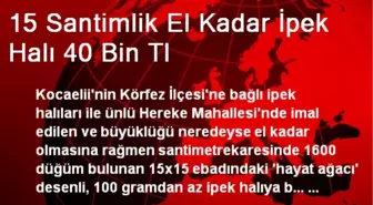 15 Santimlik El Kadar İpek Halı 40 Bin Tl
