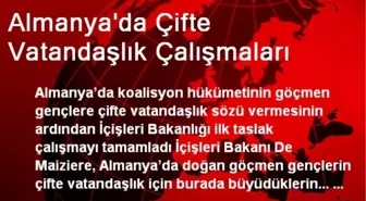 Almanya'da Çifte Vatandaşlık Çalışmaları