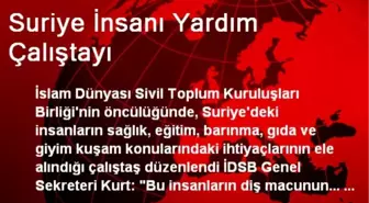 Suriye İnsanı Yardım Çalıştayı