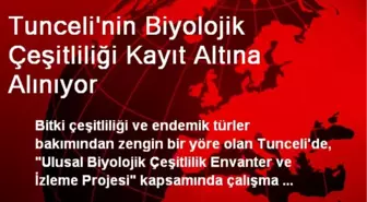 Tunceli'nin Biyolojik Çeşitliliği Kayıt Altına Alınıyor