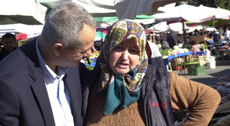 İsmail Yaşar Oğuz Pazar Yerini Gezdi