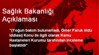 Sağlık Bakanlığı Açıklaması