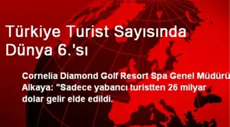 Türkiye Turist Sayısında Dünya 6.'sı