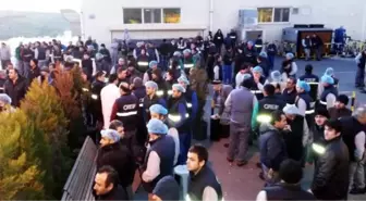 Üretimi Durduran İşçiler Eylem Yaptı