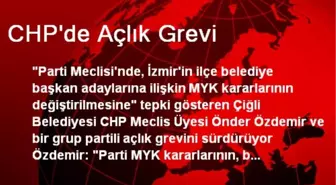 CHP'de Açlık Grevi