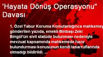 'Hayata Dönüş Operasyonu' Davası