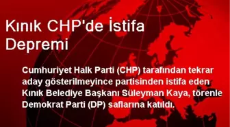 Kınık CHP'de İstifa Depremi