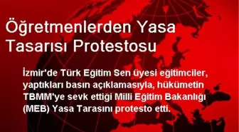 Öğretmenlerden Yasa Tasarısı Protestosu