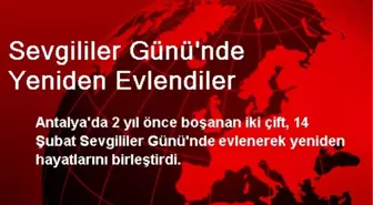 Sevgililer Günü'nde Yeniden Evlendiler