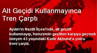 Aydın'da Alt Geçidi Kullanmayınca Tren Çarptı