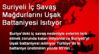 Suriyeli İç Savaş Mağdurlarını Uşak Battaniyesi Isıtıyor