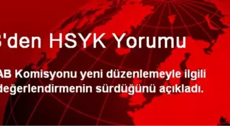 AB'den HSYK Yorumu