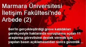 Marmara Üniversitesi İletişim Fakültesi'nde Arbede (2)