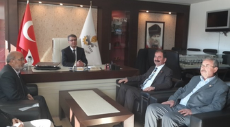 DP Bucak Adayı Sarı'dan Başkan Ayaz'a Ziyaret