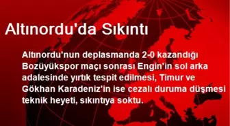 Altınordu'da Sıkıntı