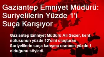 'Suriyelilerin Yüzde 1'i Suça Karışıyor'