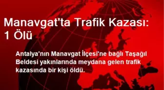 Manavgat'ta Trafik Kazası: 1 Ölü