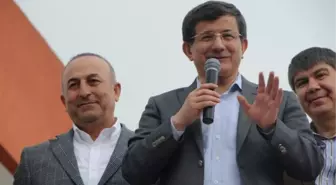 Bakan Davutoğlu, Manavgat'ta -