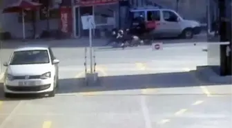 Kağıthane'de Motosiklet Kazası Kamerada