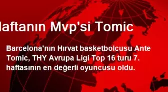 Haftanın Mvp'si Tomic