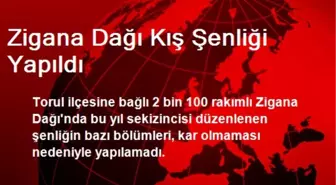 Zigana Dağı Kış Şenliği Yapıldı