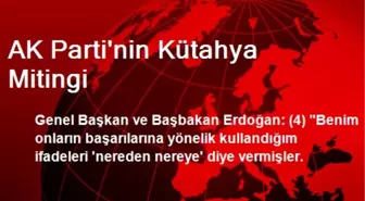 AK Parti'nin Kütahya Mitingi